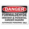 Signmission Sign, 10" H, 14" W, Plastic, Formaldehyde Irritant & Potential Cancer Hazard Authorized Pe, Lndscp OS-DS-P-1014-L-19375 - alternate 1